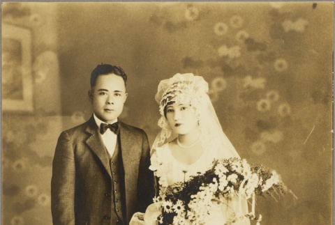 Wedding photo for Shinfuku Gima and Tsuruko Gibu (ddr-njpa-5-1114)