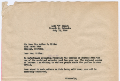 Letter from Joseph Ishikawa to Rev. Arthur L. Miller (ddr-densho-468-195)