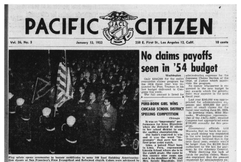 The Pacific Citizen, Vol. 36 No. 3 (January 13, 1953) (ddr-pc-25-3)
