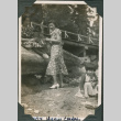Two women and child on beach (ddr-densho-316-339)