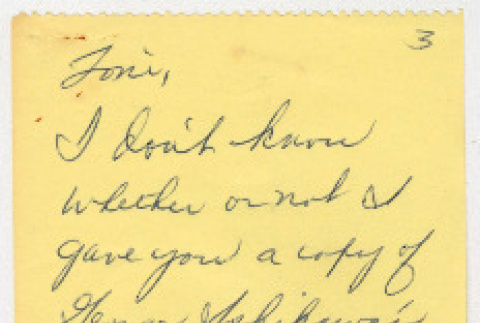 Letter from George Ishikawa, draft resister (ddr-densho-1007-1119)