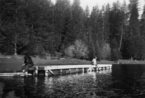 Campers sitting on a dock (ddr-densho-336-25)