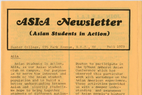 Asia Newsletter Fall 1979 (ddr-densho-444-162)