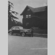 George Fujii and Buick, Anaheim, California 1940 (ddr-csujad-29-184)