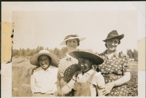 Photo of four women (ddr-densho-483-1380)