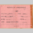 Notice of assignment (ddr-densho-361-9)