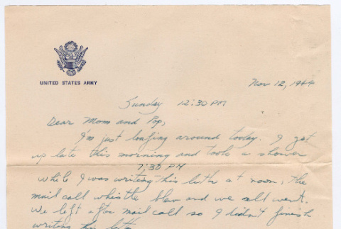 Letter from Tadashi Ishida to Mr. & Mrs. Y Ishida (ddr-densho-535-66)