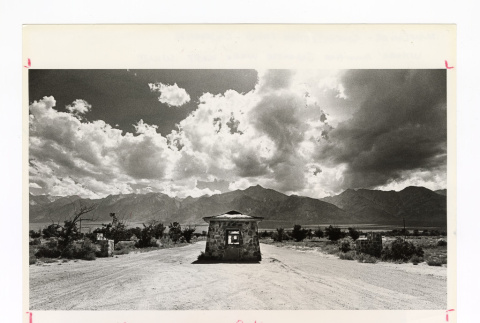 Guard station at Manzanar (ddr-csujad-52-1)