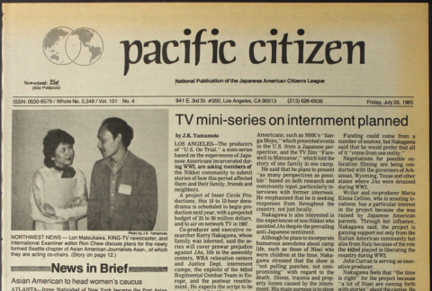 Pacific Citizen, Vol. 101 No. 4 (July 26, 1985) (ddr-pc-57-29)