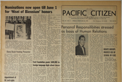 Pacific Citizen, Vol. 62, No. 8 (February 25, 1966) (ddr-pc-38-8)