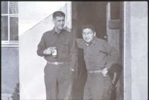 Two guys and a beer (ddr-densho-1007-721)