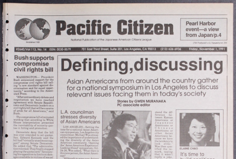 Pacific Citizen, Vol. 113, No. 14 [November 1, 1991] (ddr-pc-63-39)