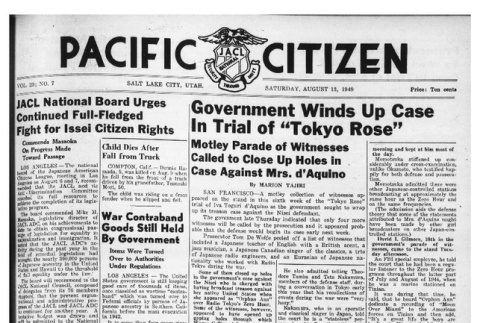 The Pacific Citizen, Vol. 29 No. 7 (August 13, 1949) (ddr-pc-21-32)