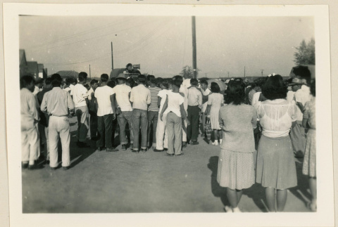 Crowd for departure (ddr-densho-37-883)