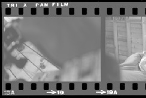 Negative film strip for Farewell to Manzanar scene stills (ddr-densho-317-106)
