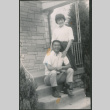 Couple on steps (ddr-densho-523-358)