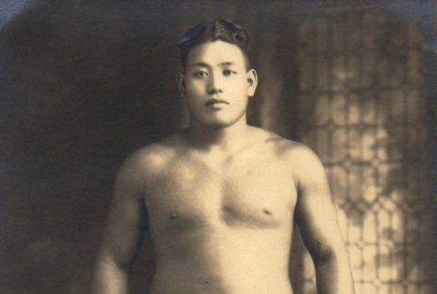 Umi Okino, a sumo wrestler (ddr-njpa-4-1957)