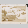 Car with mountain in background (ddr-densho-316-105)