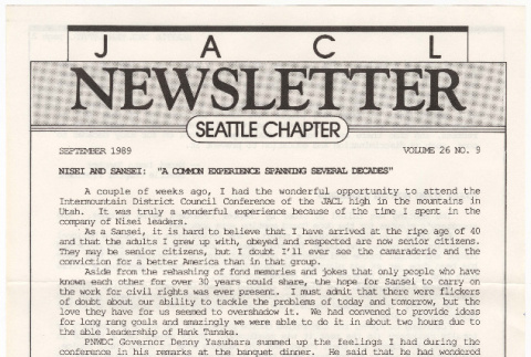 Seattle Chapter, JACL Reporter, Vol. 26, No. 9, September 1989 (ddr-sjacl-1-381)