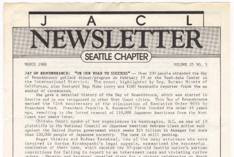 Seattle Chapter, JACL Reporter, Vol. 25, No. 3, March 1988 (ddr-sjacl-1-372)