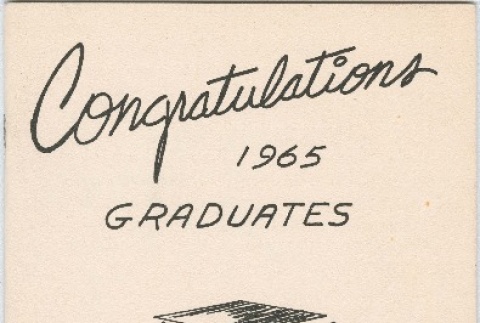 1965 Graduates celebration program (ddr-densho-338-158)
