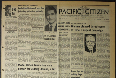 Pacific Citizen, Vol. 73, No. 21 (November 19, 1971) (ddr-pc-43-46)