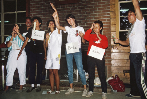 Campers participating in skit night (ddr-densho-336-1664)