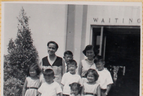Two women and seven children (ddr-densho-522-342)