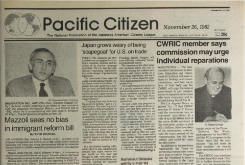 Pacific Citizen, Vol. 95, No. 22 (November 26, 1982) (ddr-pc-54-47)