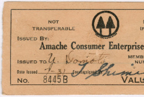 Amache Consumer Enterprise bills (ddr-densho-356-811)