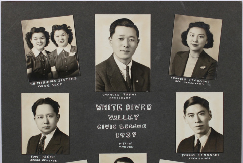 Portraits of the 1939 White River Valley Civic League officers (ddr-densho-277-88)