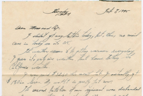 Letter from Tadashi Ishida to Mr. & Mrs. Y Ishida (ddr-densho-535-334)