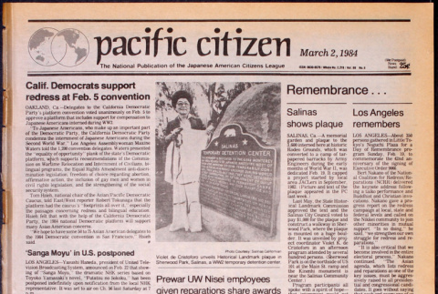 Pacific Citizen, Vol. 98, No. 8 (March 2, 1984) (ddr-pc-56-8)