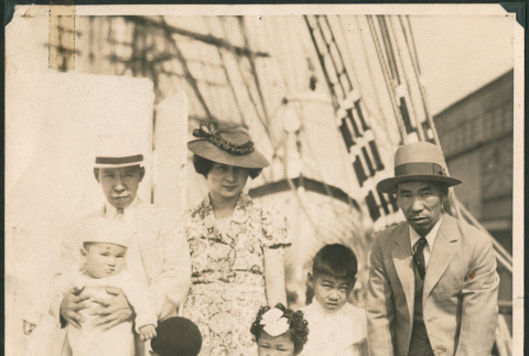 Photo of the Ima family on board the Nippon Maru (ddr-densho-483-1142)