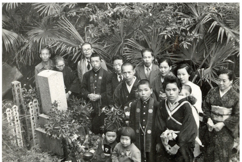 Muraki Family photo at family grave (ddr-densho-494-15)