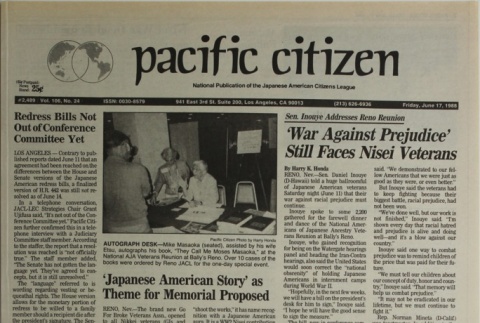 Pacific Citizen, Vol. 106, No. 24 (June 17, 1988) (ddr-pc-60-24)