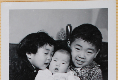 William, Susan and Leslie Shiomi (ddr-densho-522-374)