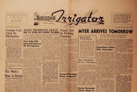 Minidoka Irrigator Vol. III No. 35 (October 23, 1943) (ddr-densho-119-60)