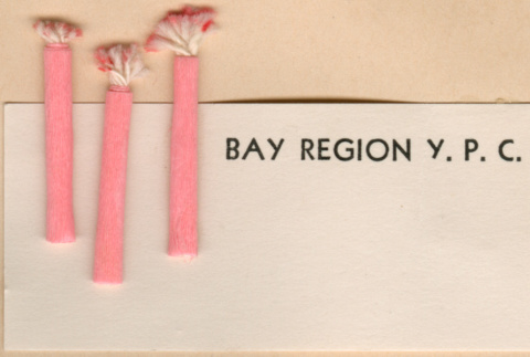 Decorated title card, Bay Region Y.P.C.C. (ddr-densho-341-98)