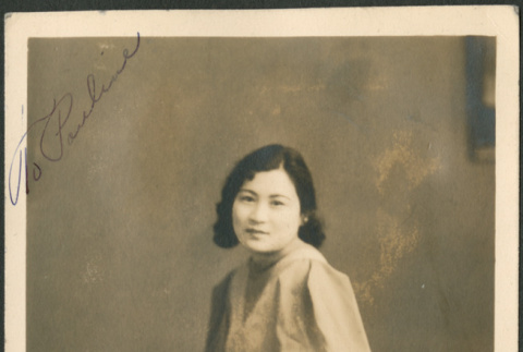 Portrait of women on bench (ddr-densho-316-203)