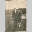 Couple standing on boardwalk (ddr-densho-523-16)