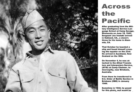 Alameda Japanese American History Project: Joe Iwataki Military Service Collection (ddr-ajah-2)
