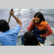 Kathy Kashima in a boat (ddr-densho-336-863)