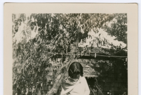 woman in garden (ddr-densho-378-1099)