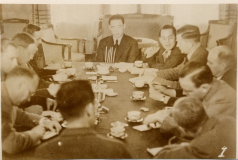 Wang Jingwei meeting with foreign reporters (ddr-njpa-1-1052)