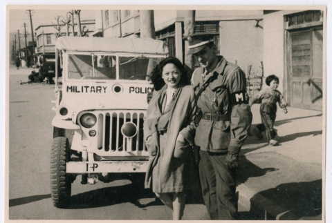 Woman and soldier (ddr-densho-550-19)