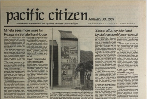 Pacific Citizen, Whole No. 2123, Vol. 92, No. 4 (January 30, 1981) (ddr-pc-53-4)
