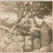 Men placing boulders for landscaping (ddr-densho-377-171)