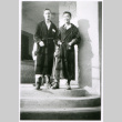Two in robes on stairs (ddr-densho-1007-768)