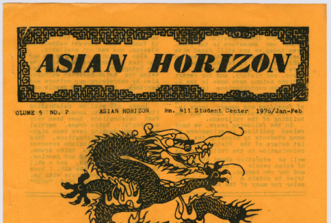 Asian Horizon Vol. 5 No. 2 Jan/Feb 1976 (ddr-densho-444-123)